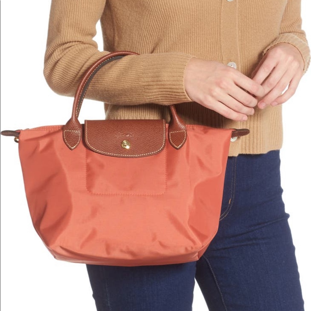 Longchamp Mini Le Pliage Handbag in Blush